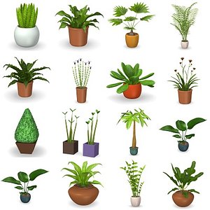 plant pots 3d model