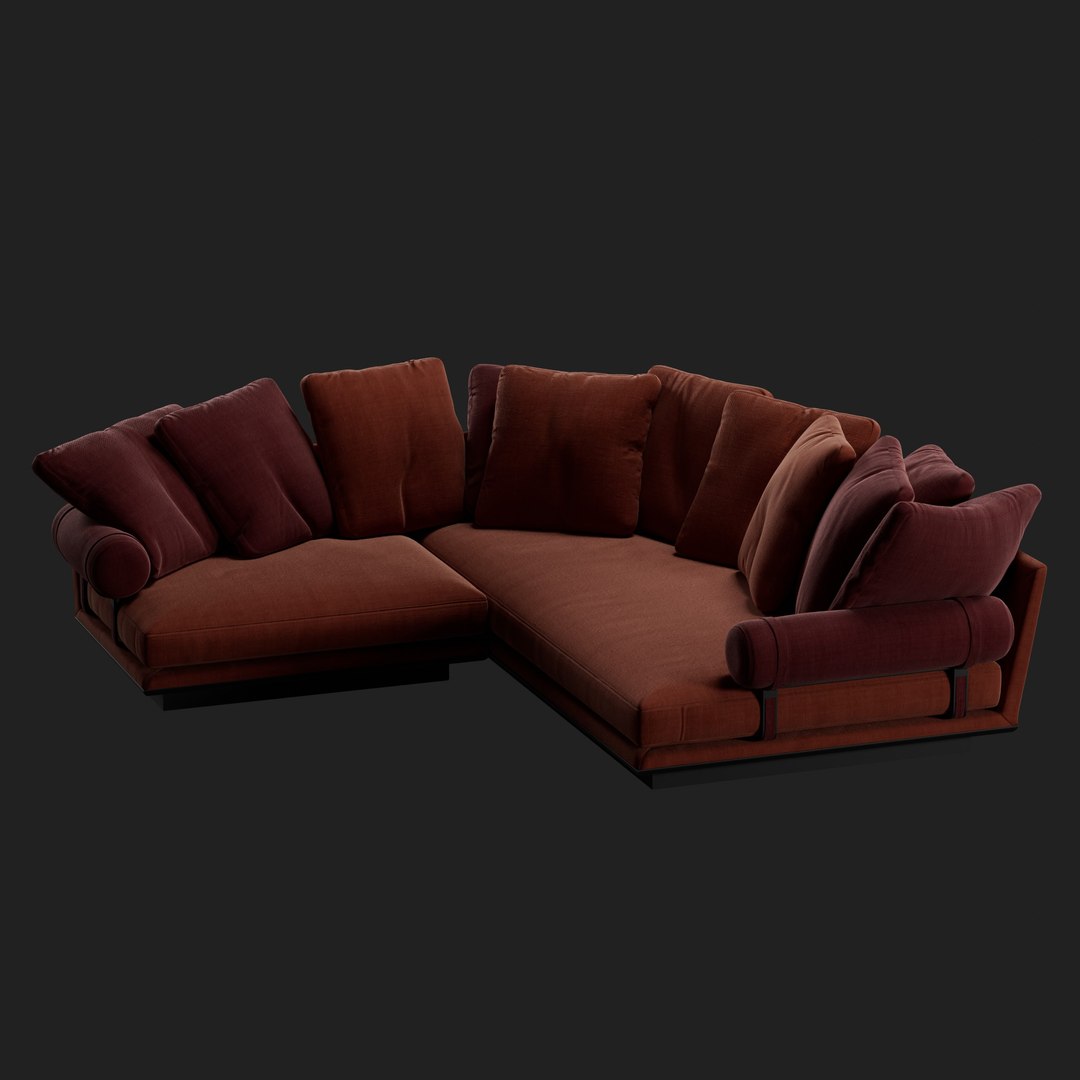 B And B Italia Noonu Sofa Setup 1 3D - TurboSquid 1758104