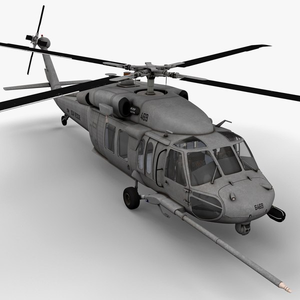 3dsmax hh-60 pave hawk rigged