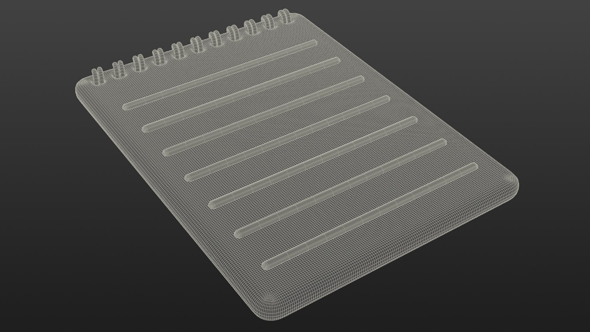 Low-poly style cartoon notepad 3D model https://p.turbosquid.com/ts-thumb/lF/9HROPB/Qz/notepad_wireframe_1/png/1741979182/1920x1080/fit_q87/39945c5f69f0ea1cec6da2313358496617564157/notepad_wireframe_1.jpg