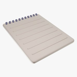 Low-poly style cartoon notepad