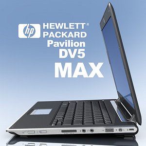 3d model notebook hp pavilion dv2