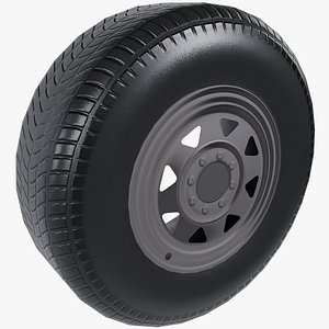 3D model Rim And Tire V9