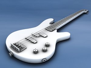 bass guitar 3d model