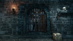 3D dungeon prison model