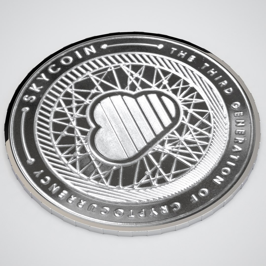 3D Silver Skycoin Model - TurboSquid 2400047