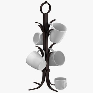 3D kitchen mug tree model