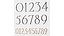 Digits 0 - 9 Numbers with backlight House sign door numbers
