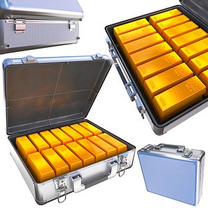 case with gold bar