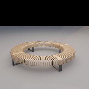 3D model Round Wooden Setting