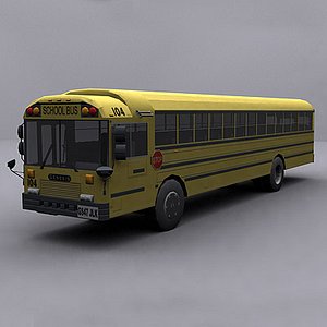 ready school bus 3d model