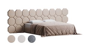 3D Pascal 380 Leather Bed model