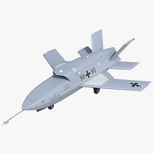 EADS Barracuda UAV Rigged 3D Model