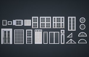modular windows 3D model