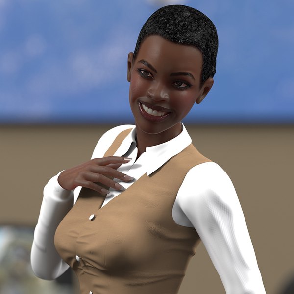3D dark skin business style