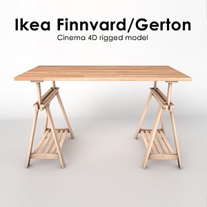 ikea table finnvard gerton 3d 3ds