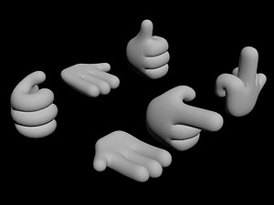 hand toy 3d max