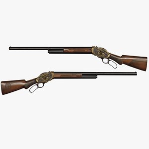 Wild West Gun Winchester 1887 Engraved
