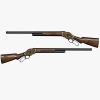 Wild West Gun Winchester 1887 Engraved