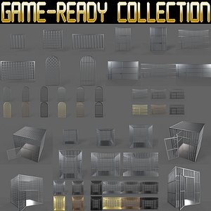 PBR Prison Cell Door Window Cage - Collection