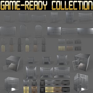 PBR Prison Cell Door Window Cage - Collection
