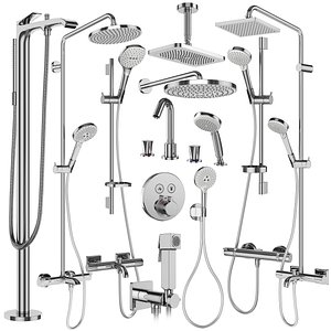3D Faucets and shower systems Hansgrohe set 179