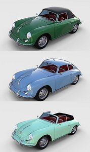 pack porsche 356 interiors model