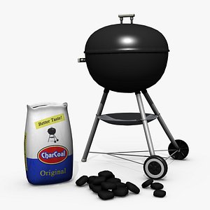 3d charcoal grill
