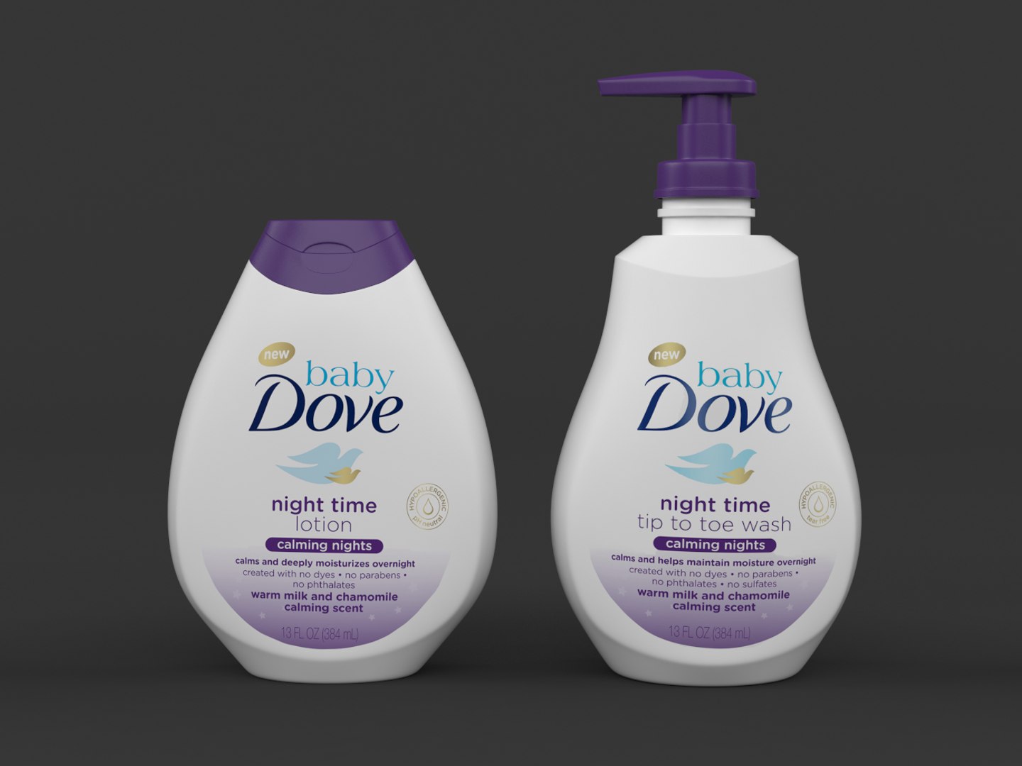 3D Baby Dove Lotion Calming Model - TurboSquid 1585983