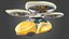 Sci-Fi Taxi Individual Futuristic Aircraft