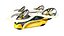 Sci-Fi Taxi Individual Futuristic Aircraft