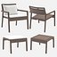Niche Lounge and Ottoman from Janus et Cie