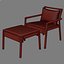 Niche Lounge and Ottoman from Janus et Cie