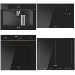 SMEG kitchen appliances 3D model