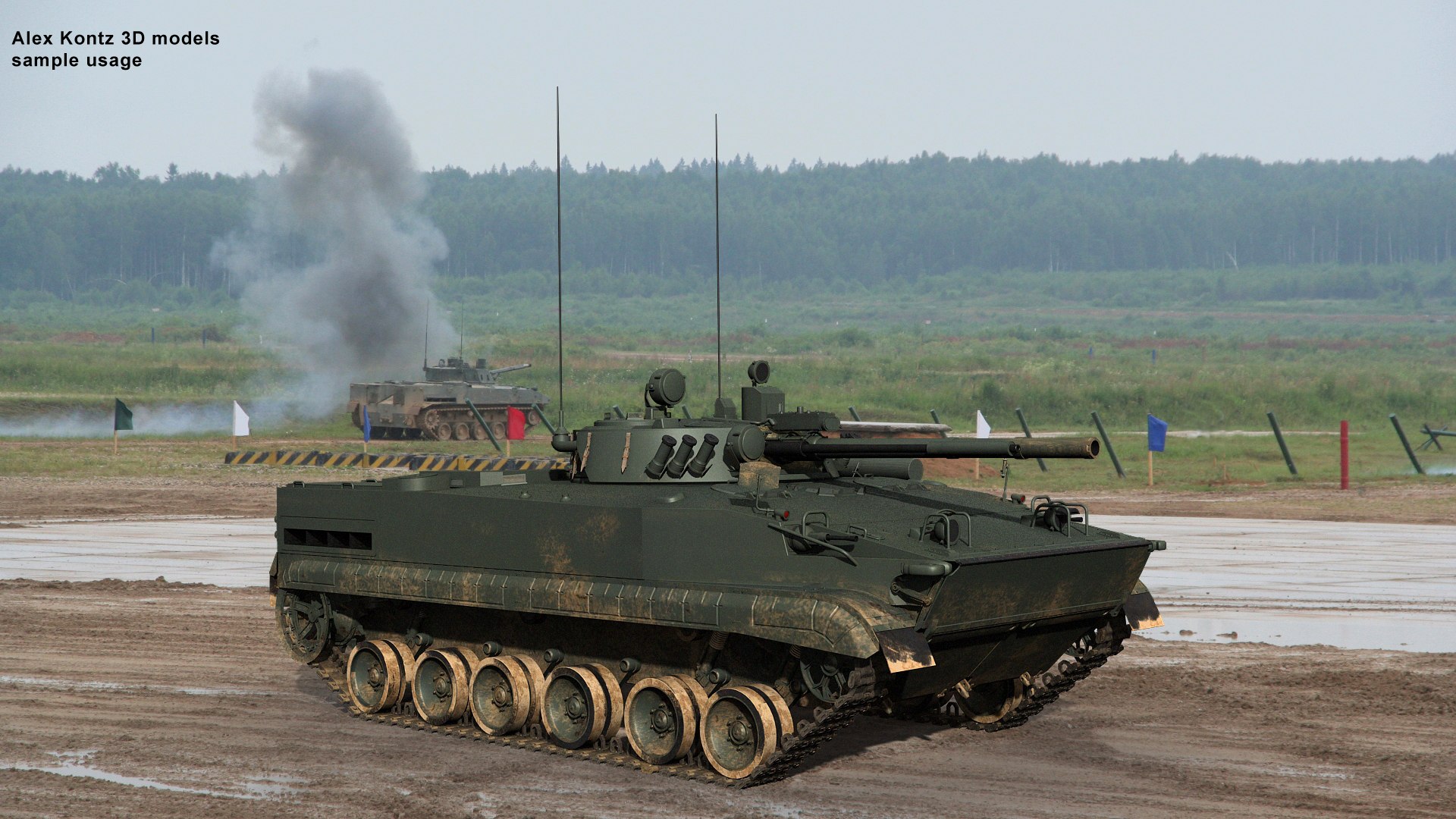 3d Bmp-3 Soviet Russian