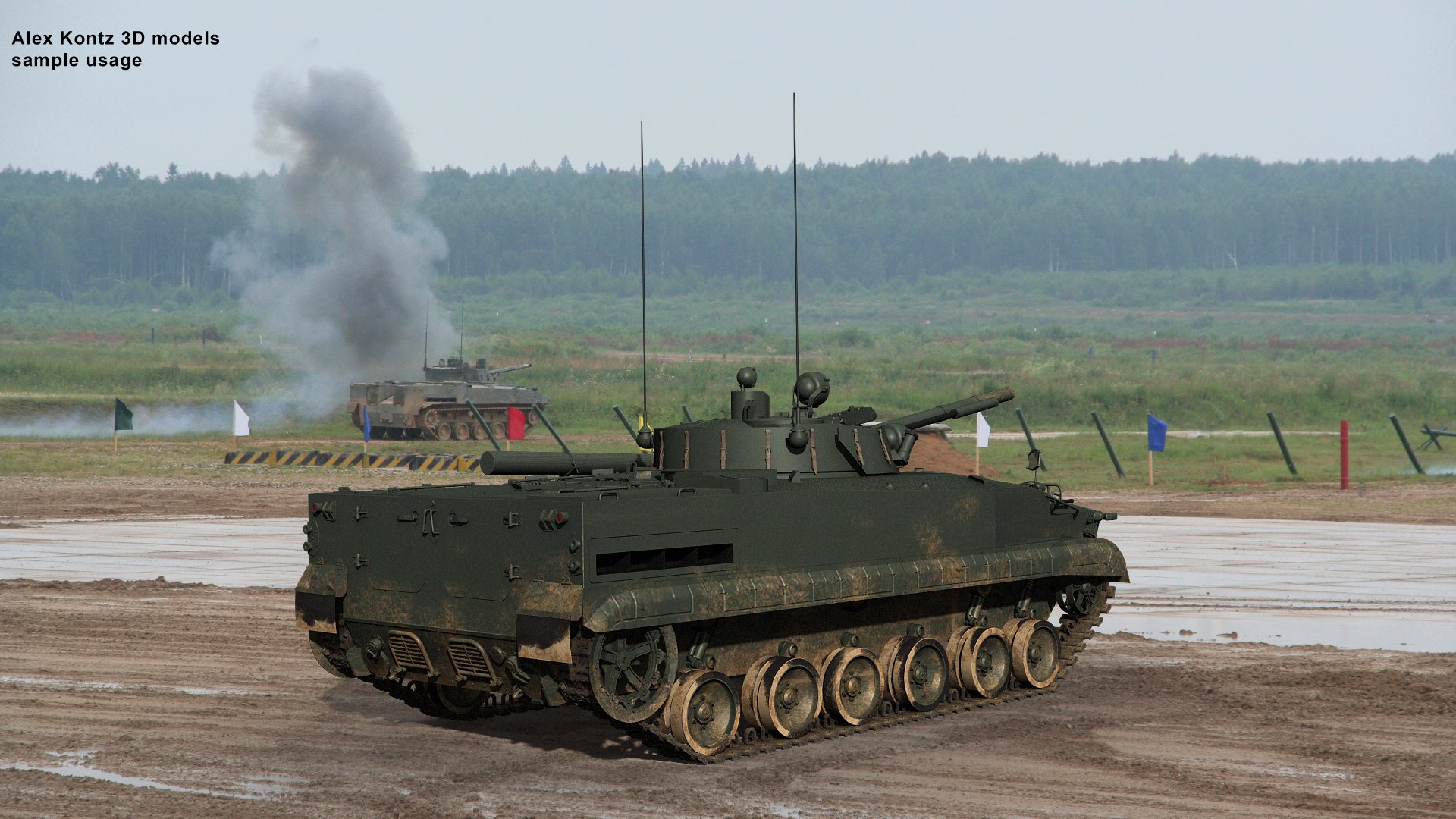 3d bmp-3 soviet russian