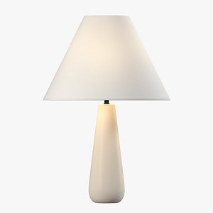 Polar White Cement Table Lamp 3D model