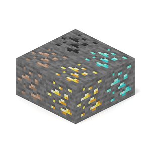 Minecraft Primary Ore Blocks | Coal, Iron, Gold, Diamond