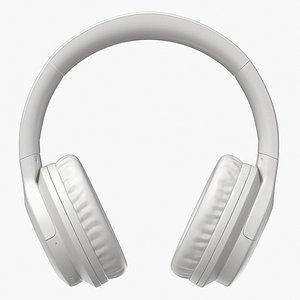 3D Headphones White model