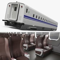 N700S Shinkansen Intermediate Passenger Car with Interior