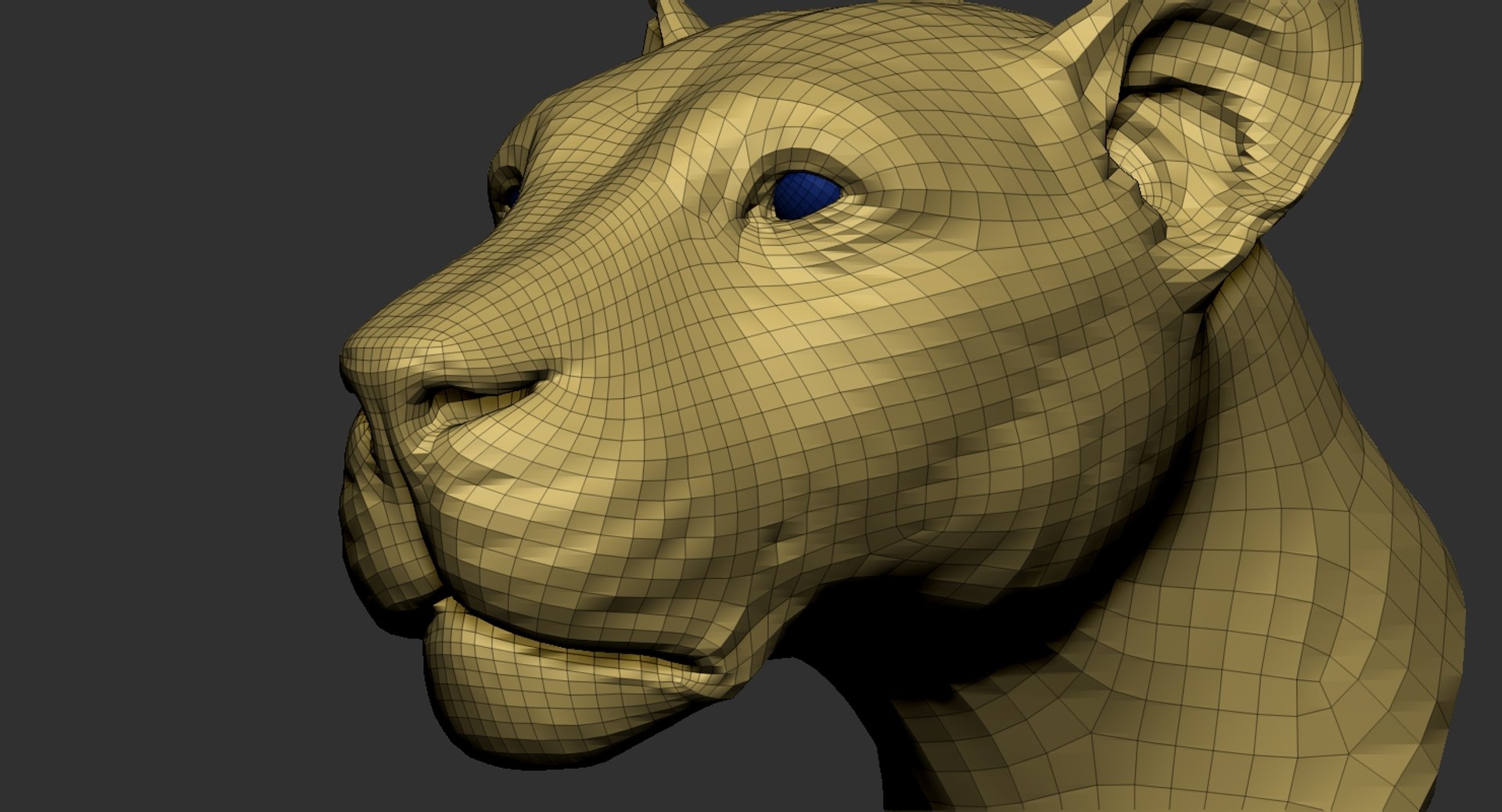 Lion Head Base Mesh Model - TurboSquid 1533892