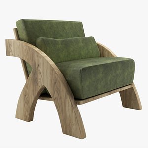 3D model Modern Leather Arm Chair