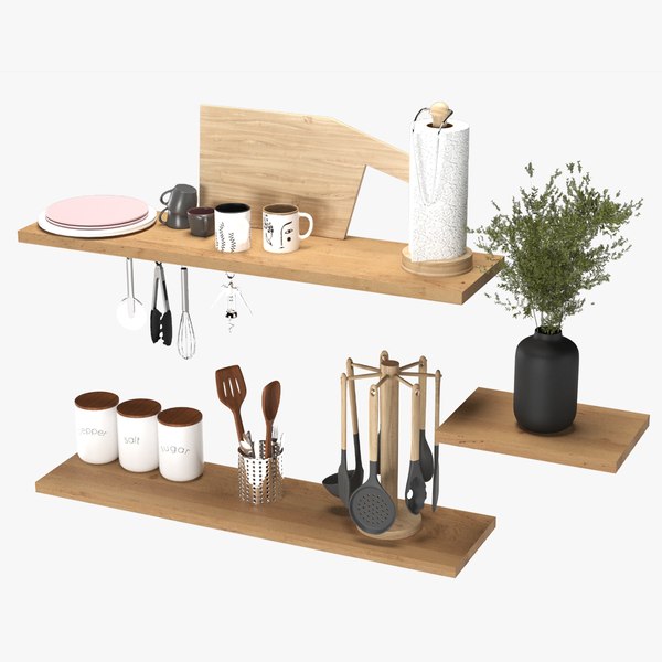 kitchen accessories 01 3D model