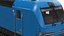 Locomotive moderne bleue gréée pour Maya