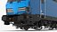 Locomotive moderne bleue gréée pour Maya