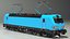 Locomotive moderne bleue gréée pour Maya