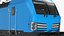 Locomotive moderne bleue gréée pour Maya