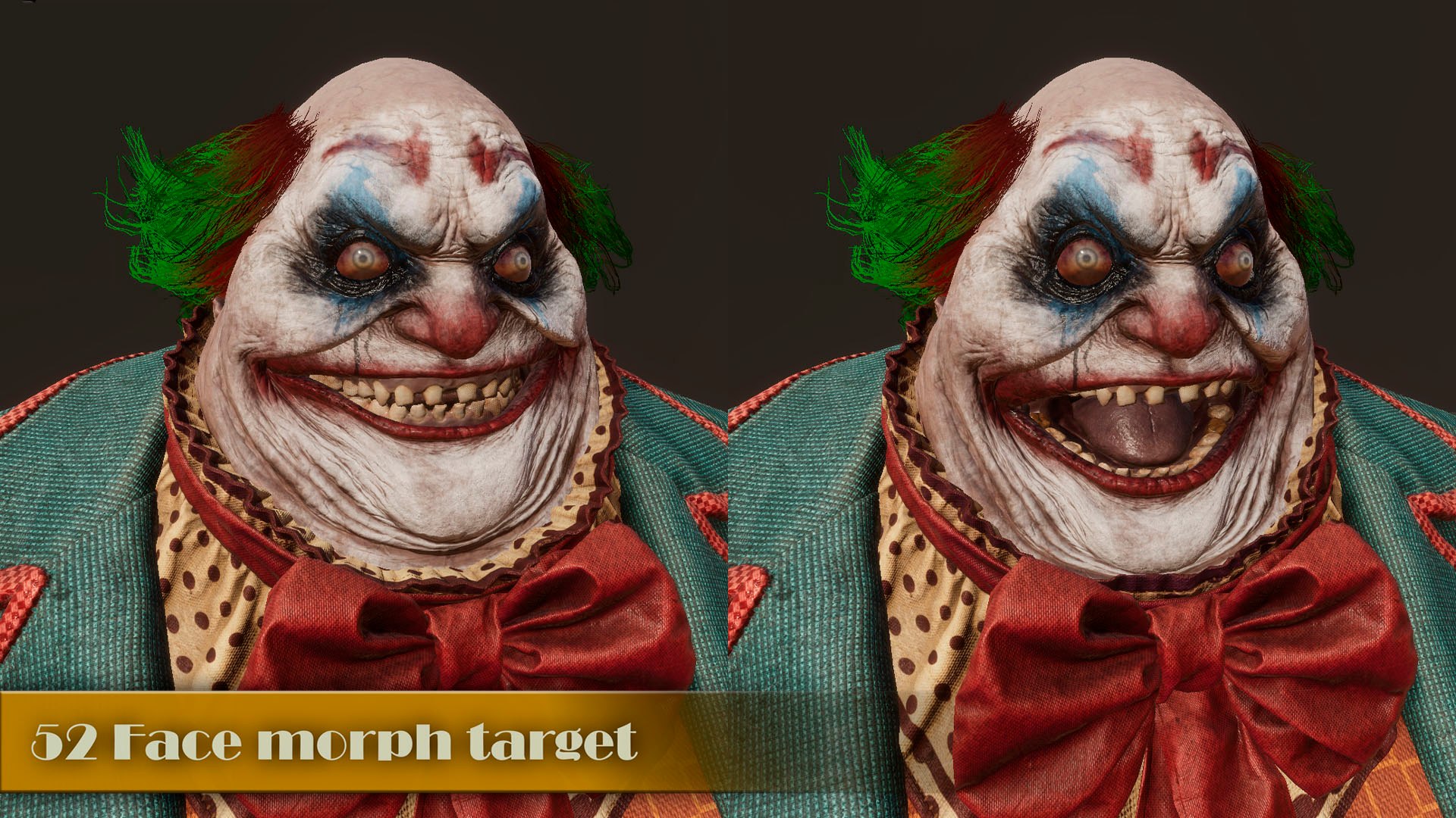 3D Cursed Clowns model https://p.turbosquid.com/ts-thumb/lG/LgQOnH/LD/gmir_clown_unity2/jpg/1771188949/1920x1080/fit_q87/ad1ada1b15e0ff7511502769cb711c78d084262f/gmir_clown_unity2.jpg