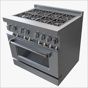 3D kitchen stove model