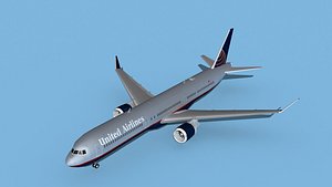 Boeing 767-400 United Airlines 2 3D model